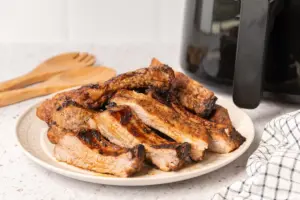 costillas de cerdo en freidora de aire