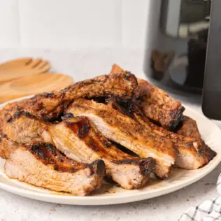 Costillas de cerdo en freidora de aire