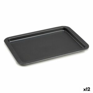 Bandeja para Horno Kinvara CK56483-47 Gris Metal 25,3 x 2 x 37 cm (12 Unidades)